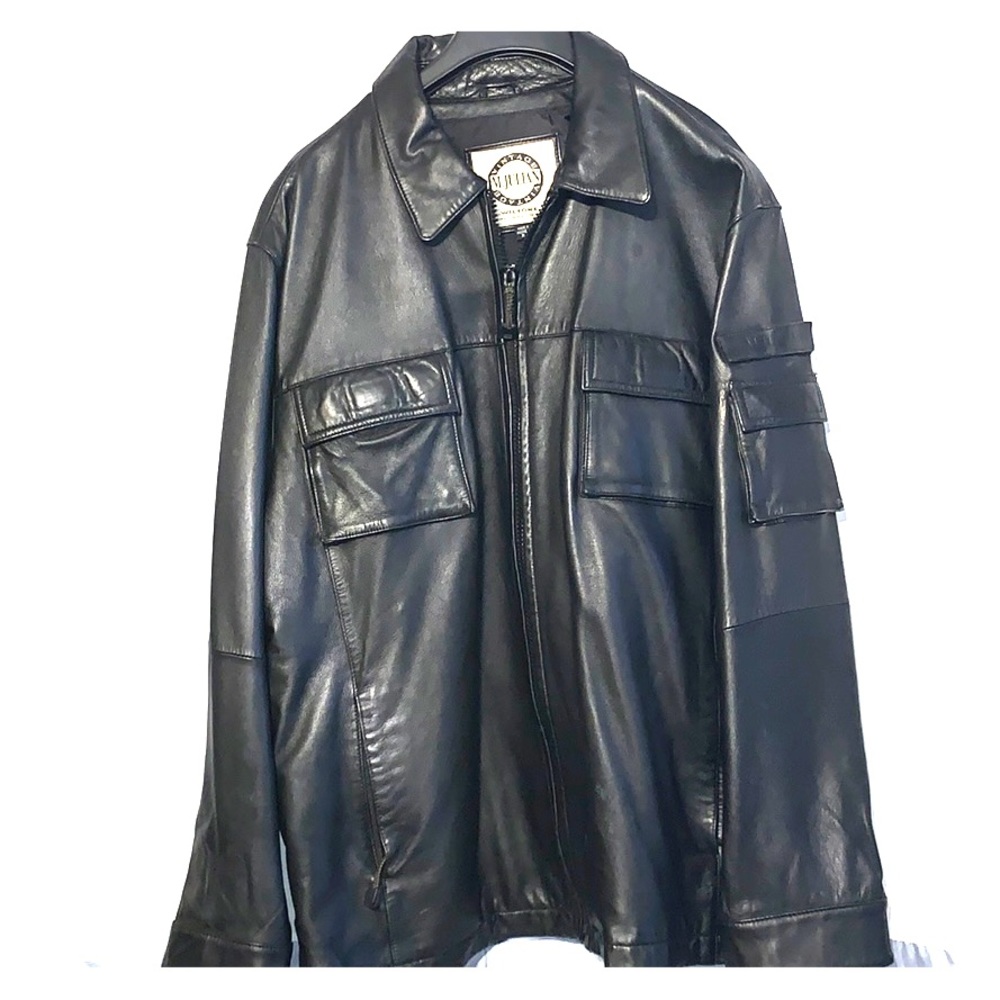 Mens XL M. Julian Leather Jacket Like New